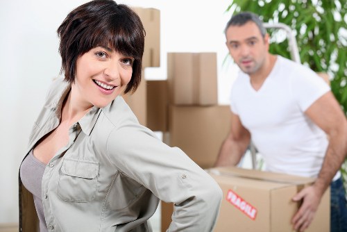 Commercial office furniture pick-up in Shoreditch