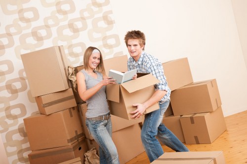 Office furniture relocation in Shoreditch with careful loading