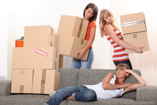 Office relocation equipment prepared for a Shoreditch business move