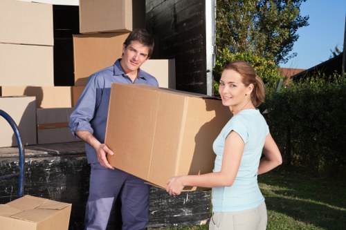 Recycling sorted into streams during a sustainable removals service